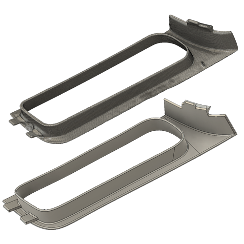Electronics CAD assembly with detailed connector housing