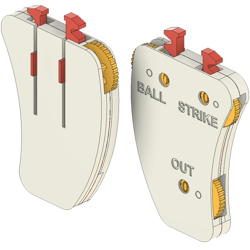 Hand tally counter concept model