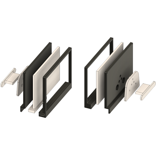 Electronics CAD assembly with detailed connector housing