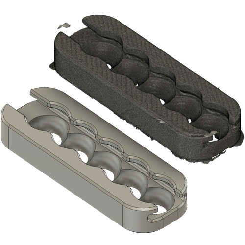 Reverse engineered polymer component — dimensional fit