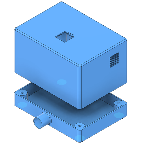 Electronics CAD assembly with detailed connector housing