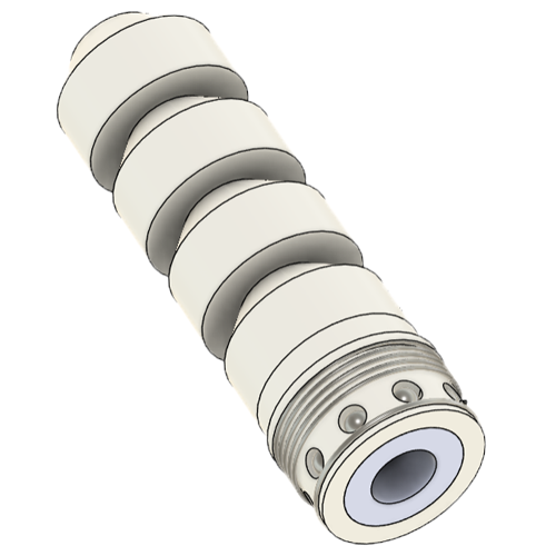 Mechanical tube latch lock assembly