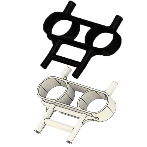 Electronics CAD assembly with detailed connector housing