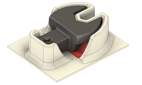 Reverse engineered metal part from scan data